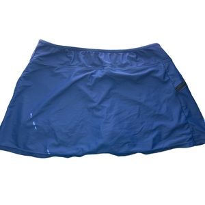 Blue Mini Sports Skirt with Zipper!